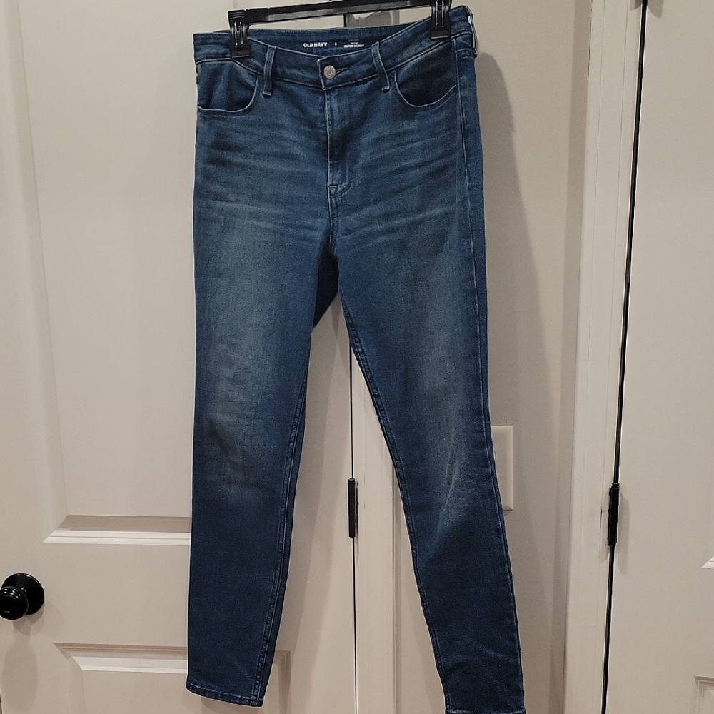 Old Navy Women's Skinny Jeans - Dark Blue